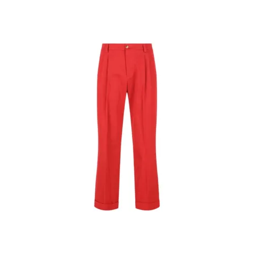 Valentino Red Men's Casual Pants Валиентино Красный Мужские Повседневные Брюки