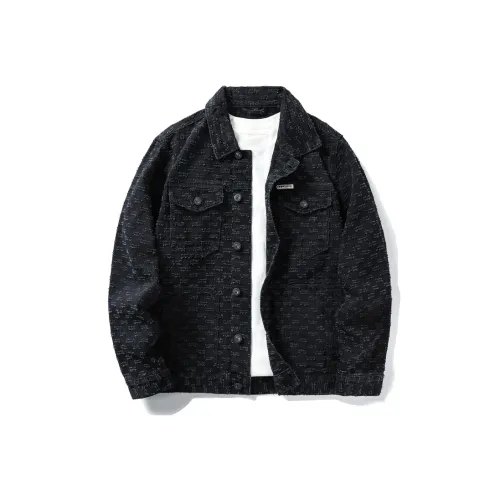 Cotton Gene Черный Унисекс Джинсовые куртки