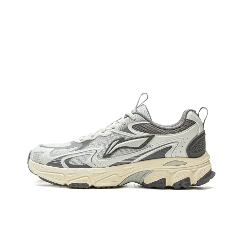 LINING Carefree V2 Беговые кроссовки Низкий топ Серый Мужской