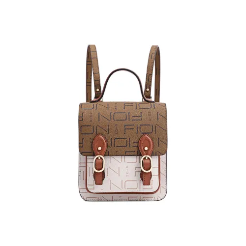 FION Рюкзак из искусственной кожи с коровьей кожей мини женский многоцветный