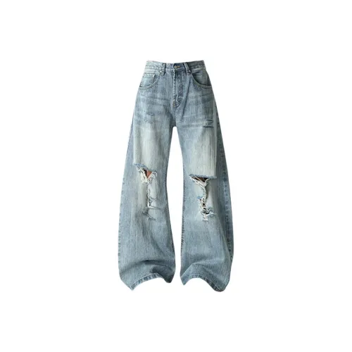 WKOOG Синий Унисекс Джинсы