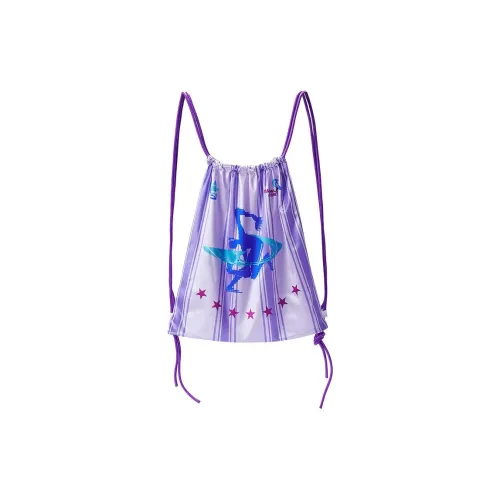 NewJnxs Шнурок-застежка Рюкзак Стандартный Унисекс Белый Фиолетовый