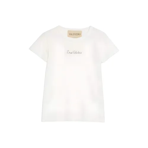 Valentino T-рубашка женская сливочного цвета