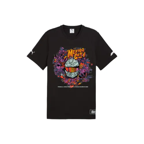 PUMA F1® Черная Мужская Гоночная T-Рубашка