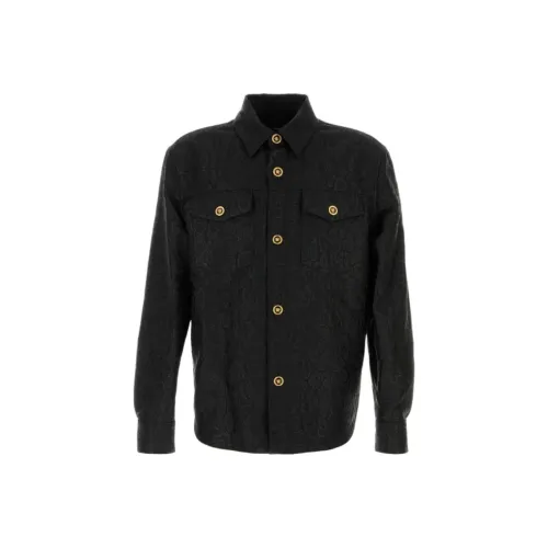 VERSACE Мужские Черные Рубашки