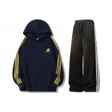 Темно-синий синий топ + черные штаны (с флисовой подкладкой)