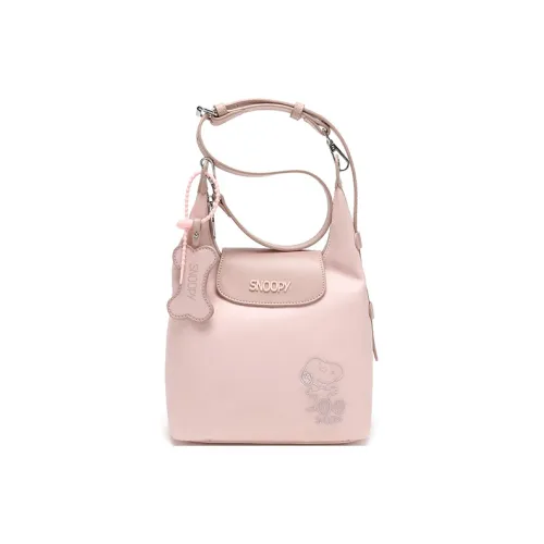 SNOOPY PU (полиуретан) Сумка через плечо Стандартная Женская Персиково-розовая