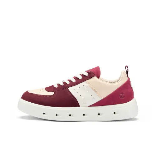 Ecco Street 720 Series Низкие Кроссовки для Скейтбординга Женские Многоцветные Темный Камень-Красный 209713