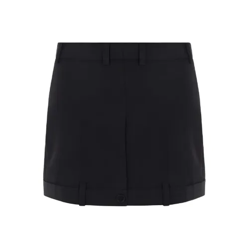 Balenciaga FW23 Джинсовые короткие юбки Обычный крой Женские Черный