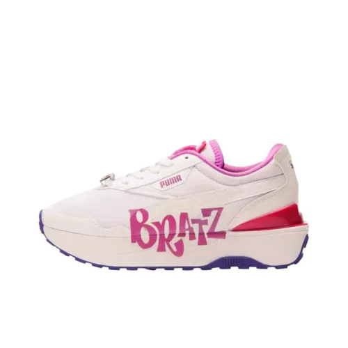 Bratz X PUMA Cruise Rider Low Топ Детские беговые кроссовки Розовый Подростки