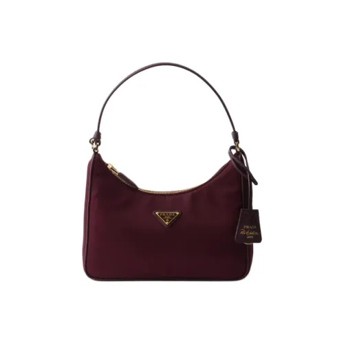 PRADA RE EDITION Нейлоновая сумка Mini женская бордовый