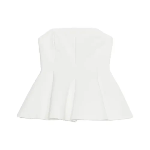 ZARA Белый Женские Топы без бретелек