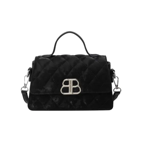 ALOENEY ПУ (полиуретан) Одно плечо Сумка Унисекс Черный Экрю