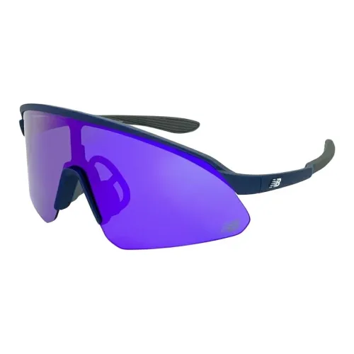 New Balance Пластик Aviator Солнцезащитные очки Мужские Темно-синий