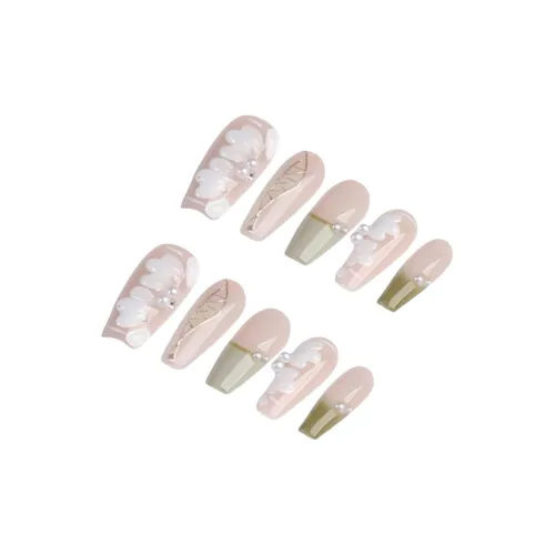 YIYIHE Мягкий Лепесток Градиентный Тон MID Длина Укороченный Короткий Квадрат Круглый Розовый Однотонный