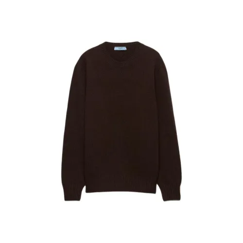 PRADA Темно-кофейные Женские Свитеры