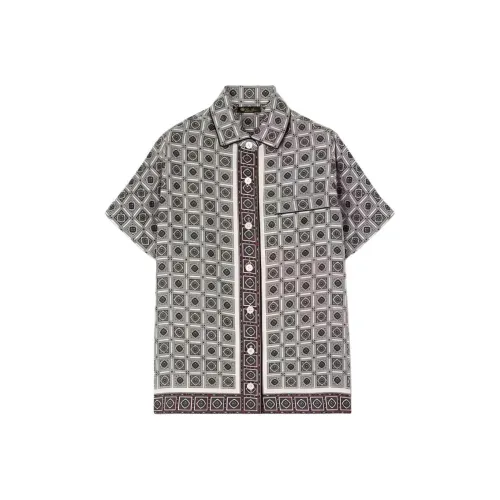 Loro Piana Айвори Зеленый Мужские Рубашки