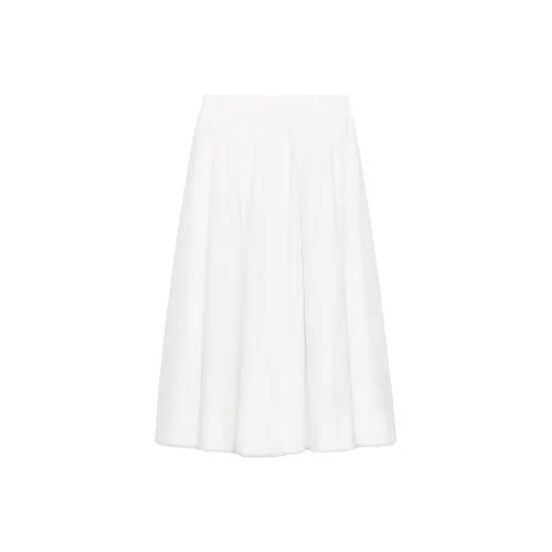 ZARA ZW Series Белый Женские Повседневные Длинные Юбки