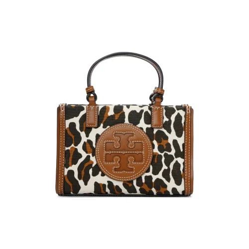 TORY BURCH Ella Коровья кожа Тоут Сумка Сумка для покупок Сумка на плечо Сумка Мини Женская с леопардовым принтом