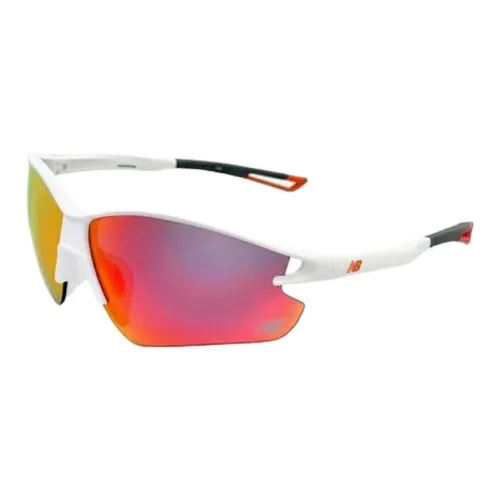 New Balance Пластик TR90 Нерегулярная форма Солнцезащитные очки Мужской Белый