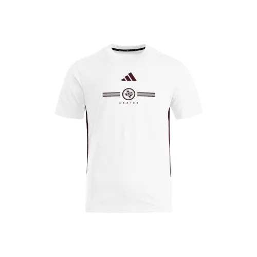 Adidas Texas A&M Белая Мужская Футболка