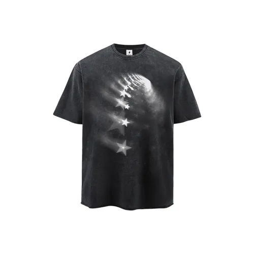 FOR FEAR THAT Промытый черный Унисекс Футболка