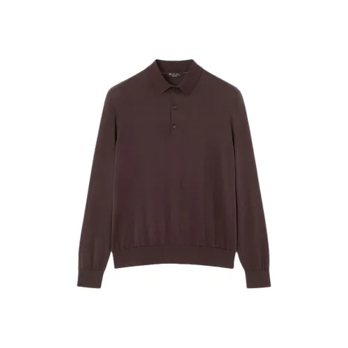 Loro Piana Шоколад Сладкий Мужская Поло