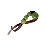 Заколка для волос зеленого цвета с закрученным дизайном