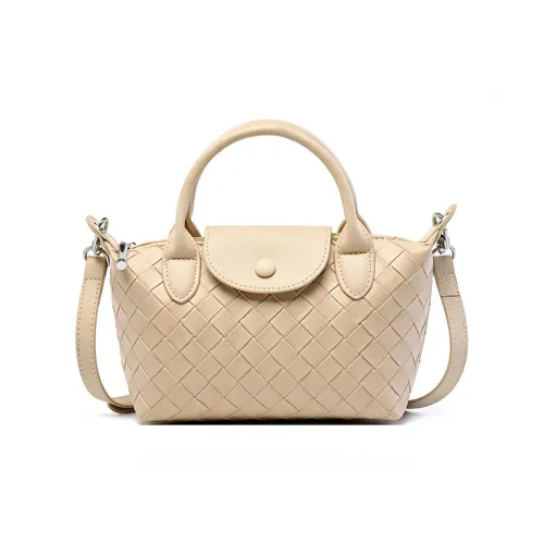 DIFFERENT FACES Коровья кожа Пельменная сумка Унисекс Экрю