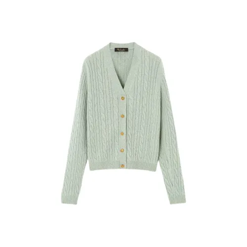 Loro Piana Светло-зеленый Женские кашемировые свитеры