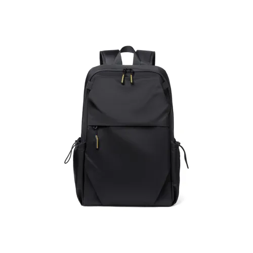 Yin Chu Нейлон Рюкзак Мужской Блестящий Черный Свинцово-Серый Азур