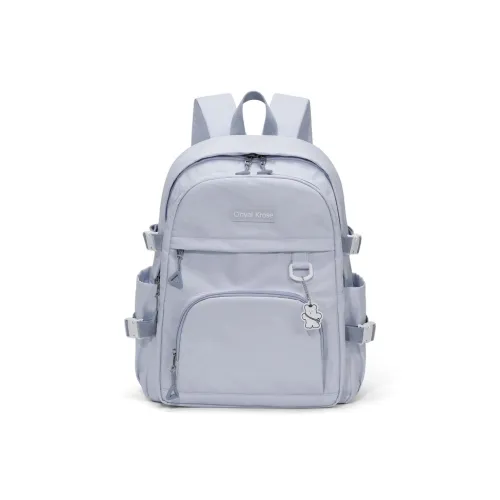 CinvaiKrose Ткань Рюкзак Девичий Дорожная Сумка Большая Женская Кремово-Синий