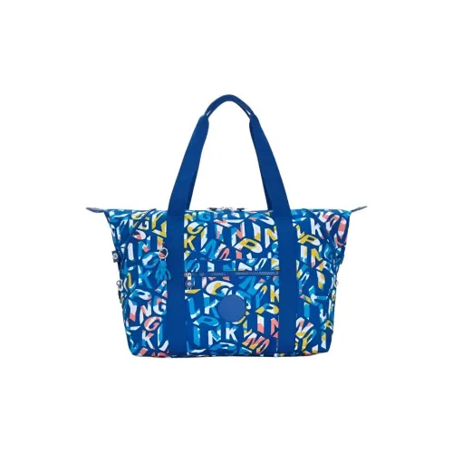 Kipling Переработанный полиэстер Тоут Сумка Сумка для покупок Сумка на плечо Средний Унисекс Синий