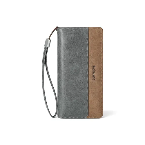 MashaLanti Микрофибра Кошелек Мужской Кофейный и Серый