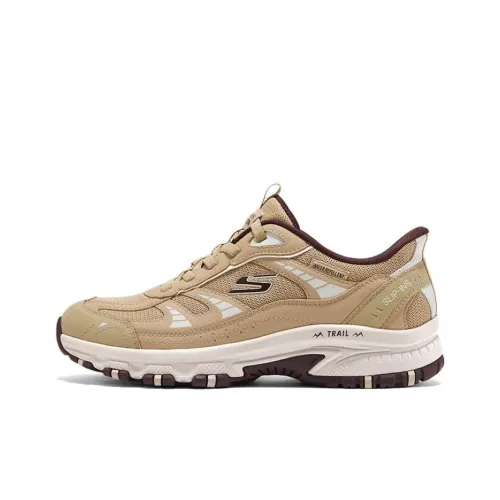 Skechers OUTDOOR MENS Устойчивый к истиранию Низкий Топ Повседневная обувь Мужская Коричневый Белый