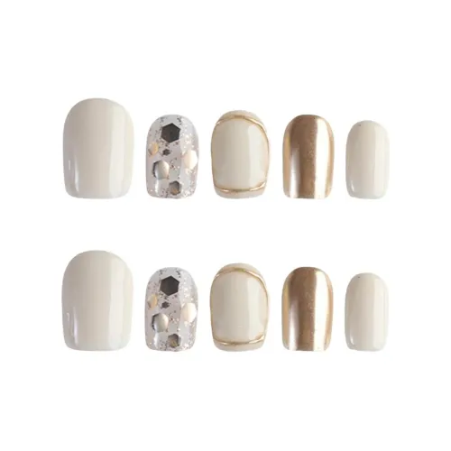 YIYIHE Премиум Молоко Белый Роскошный MID Длина Укороченный Короткий Квадратный Круглый Молоко Белый Однотонный Однотонный