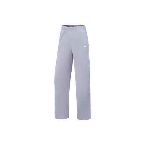 LINING Fitness Series Misty Серо-фиолетовые Женские Спортивные Брюки