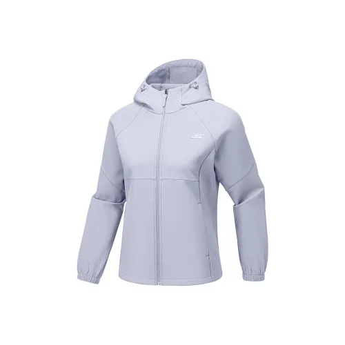 Skechers Светло-фиолетово-голубой/01YJ Женские Куртки