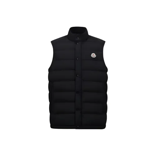 Moncler Черный Мужской Пуховый жилет