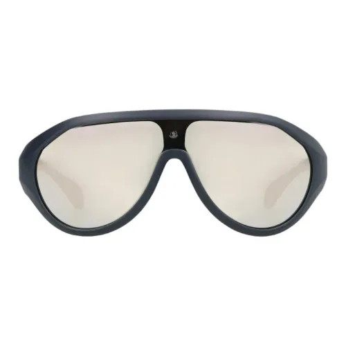 Moncler Нерегулярная форма Солнцезащитные очки Мужской Синий