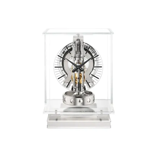 JAEGER LECOULTRE Механические настольные часы из стекла унисекс серебряный