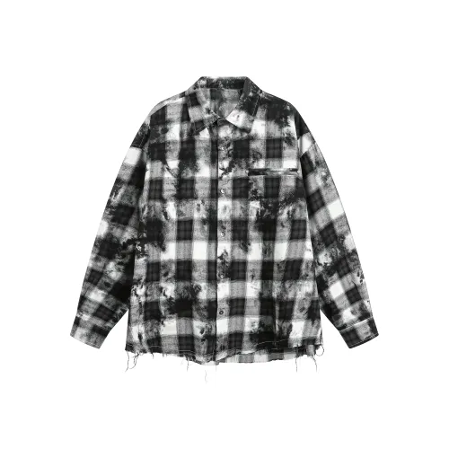 PINSCIO ZENIE Черная клетка Унисекс Рубашки