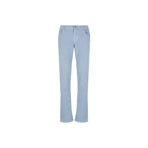 JACOB COHEN Light Blue Men's Casual Pants JACOB COHEN Светло-голубые Мужские Повседневные Штаны