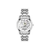 Светлый серебристый белый циферблат