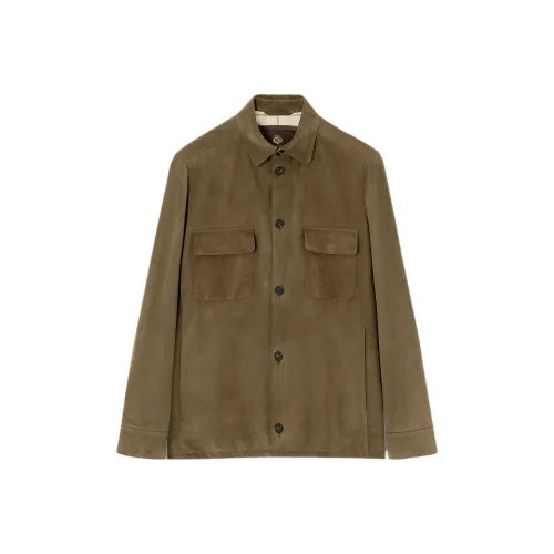 Loro Piana Чай Лист Цвет Мужская Куртка