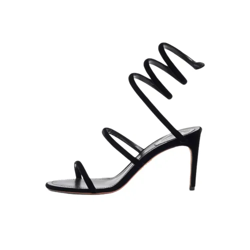 RENE CAOVILLA Cleo One Strap Sandals 8 см Женские Черные