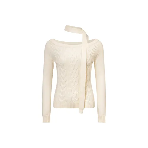 Ariseism Стильный Off The Shoulder Свитер Женские AUTUMN Облегающий крой Топ Женские