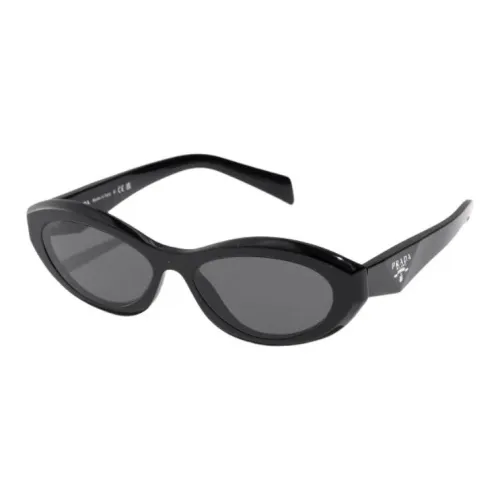 PRADA Металлический Ацетат Солнцезащитные очки Кошачий глаз Унисекс Черный