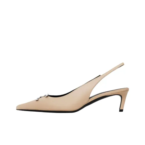 CELINE Triomphe Низкий каблук Высокий каблук 5 см Женский Светлый Умбра