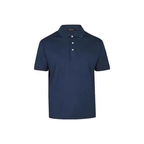 LOUIS VUITTON Новые ежеквартальные продукты LV Поло Мужское Темно-синий